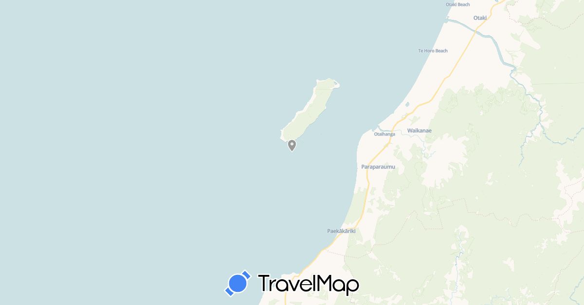 TravelMap itinerary: plane in New Zealand (Oceania)